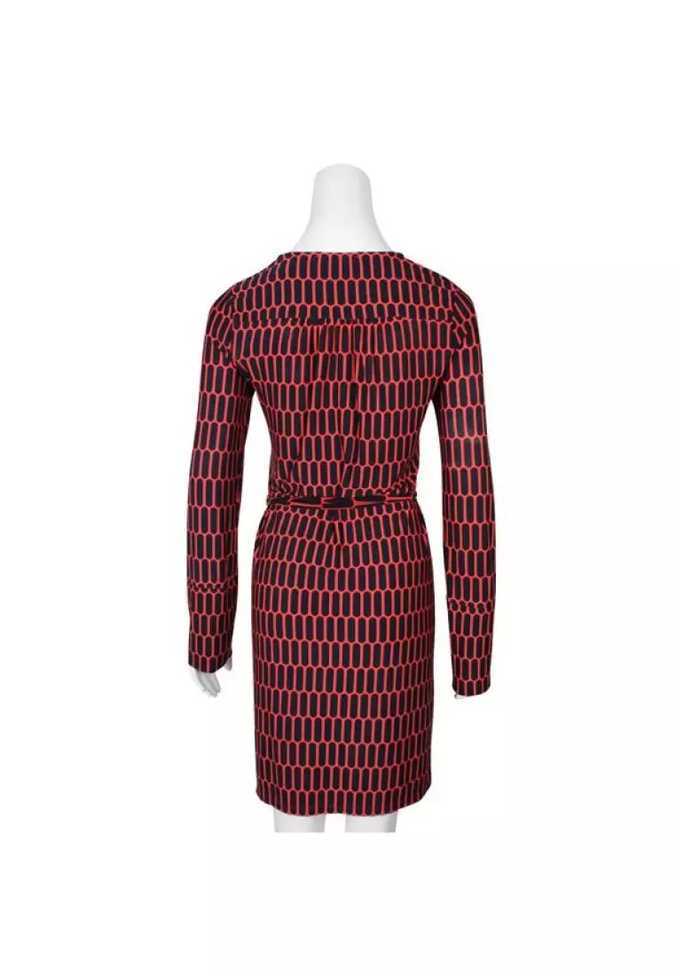Michael kors red and black dress hotsell