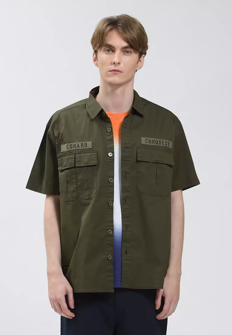 Patch Pocket Ss Military Shirt