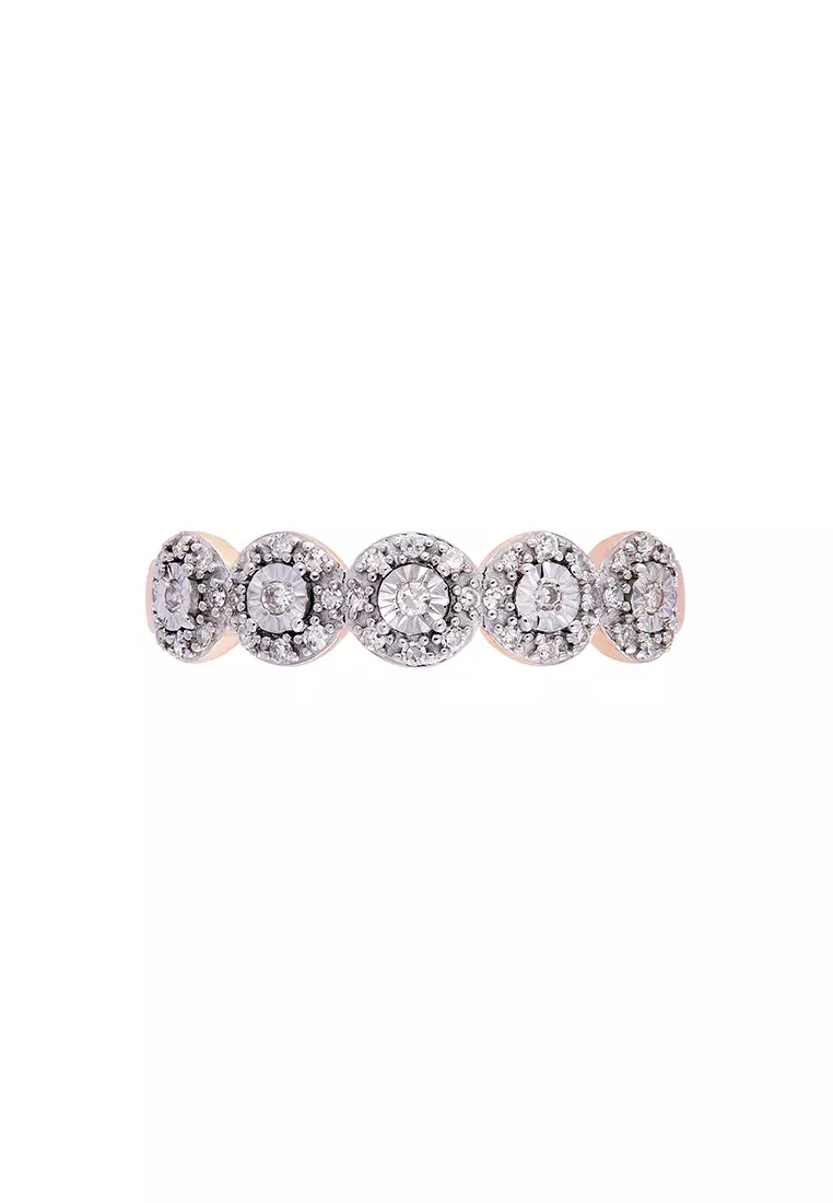 HABIB Diamond Ring in 375/9K Rose Gold 25029