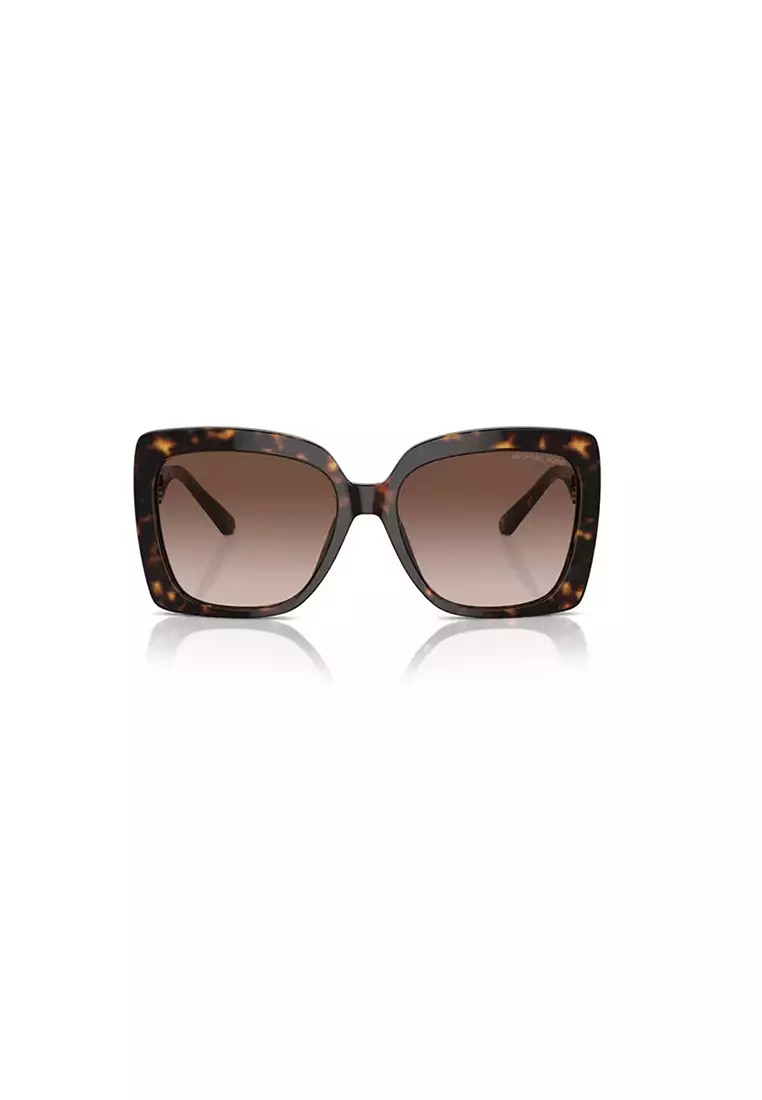 Women's Square Frame Brown Acetate Sunglasses - MK2213F