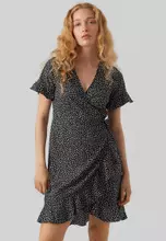 Vero moda henna wrap dress outlet