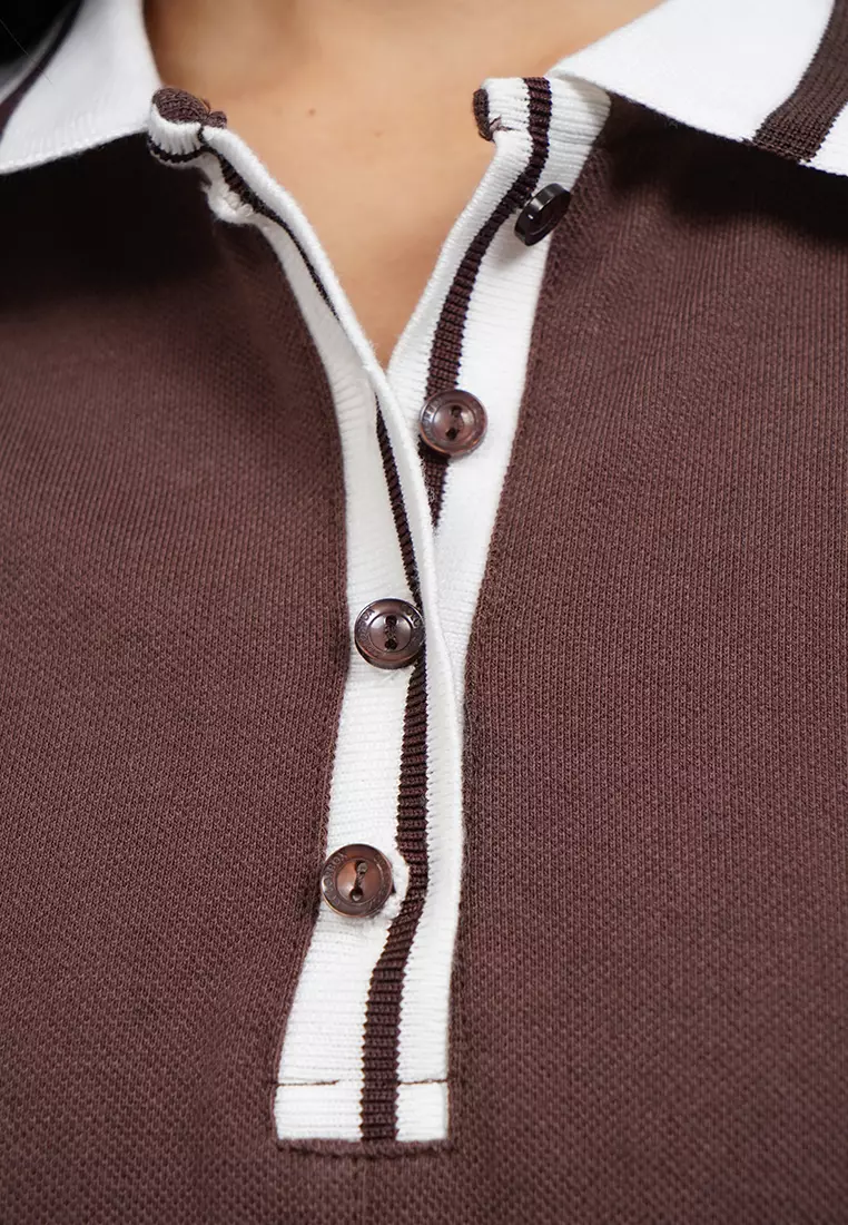 Contrast Rib Mini Dress