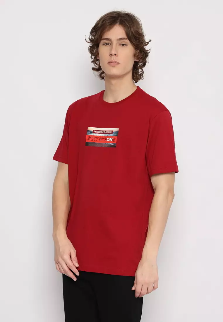 POLICE T-Shirt Cotton Combed Sablon Raster Pria 2073280421