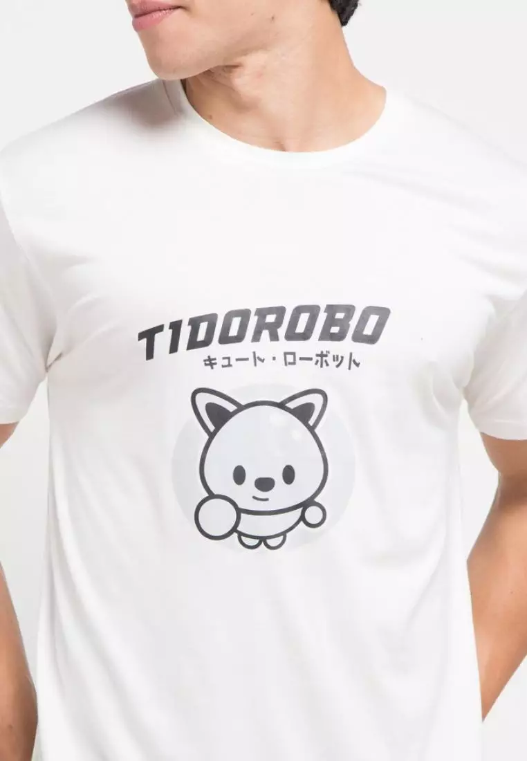 MT971U Kaos Pria Unisex Tido Flying White