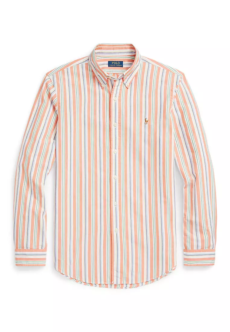 Custom Fit Striped Oxford Shirt