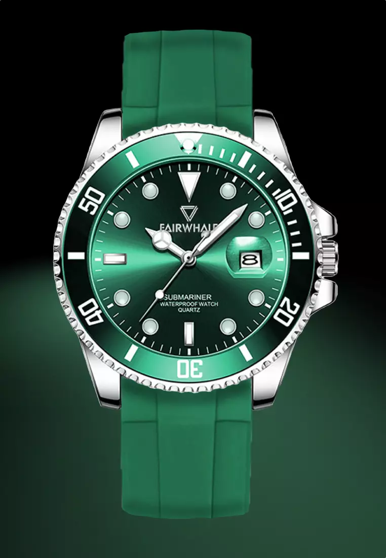 Unisex Quartz Watch, 40mm, Rubber Strap