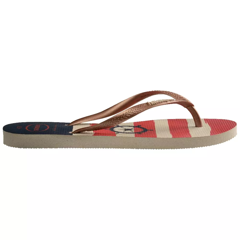 [ONLINE EXCLUSIVE] Havaianas 8430 Slim Nautical - Beige/Rose Gold - Sandal Wanita