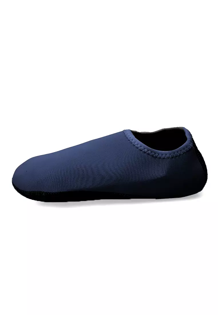 Sepatu Pantai Wanita Slip On Lembut Design Simple Casual  - Navy