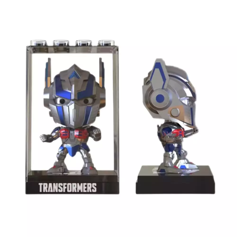 TOP GEAR ROBOT TRANSFORMER BUMBLEBEE 18 MOVIE SOUND & LIGHT - SILVER