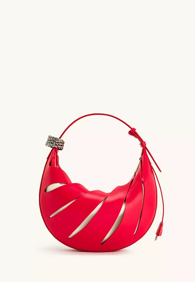 Jana Hollow Out Shoulder Bag - Red