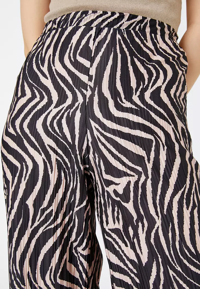 Black Patterned Pants