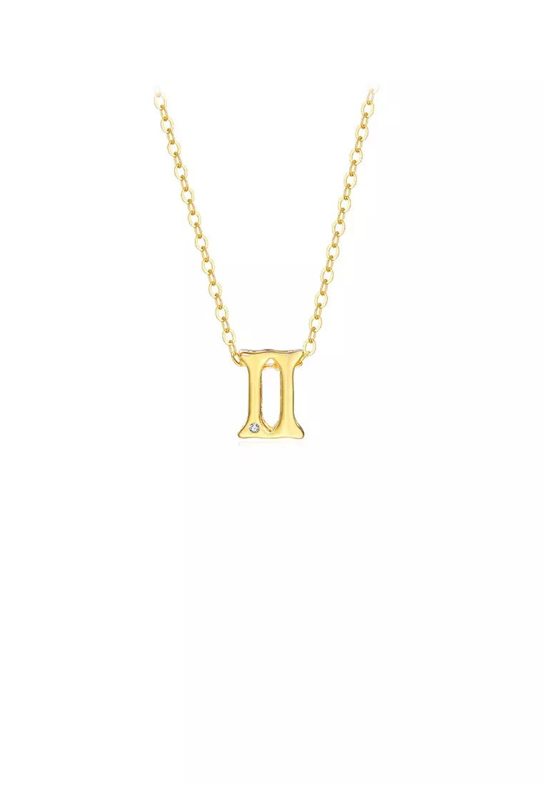 Buy Glamorousky 925 Sterling Silver Plated Gold Simple Twelve