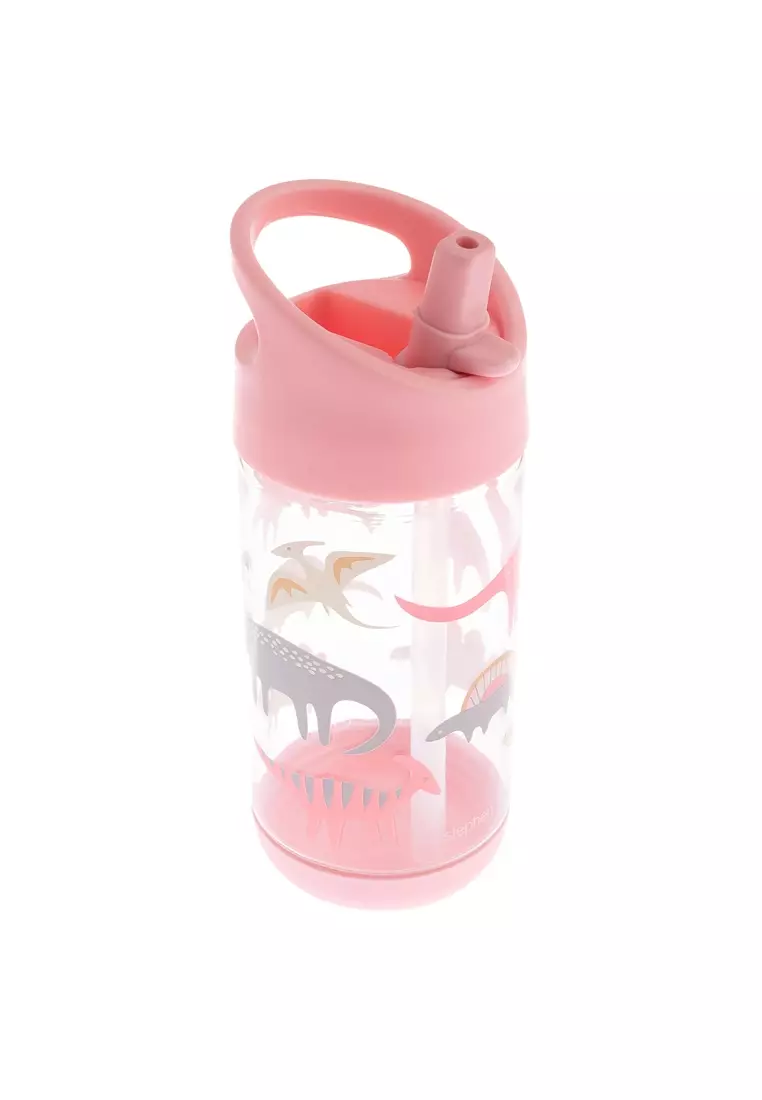 Flip Top Bottle Pink Dino