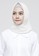 COTTON BEE white Hijab Segiempat Madame Square Diamond - Broken White A558BAABCE5375GS_1