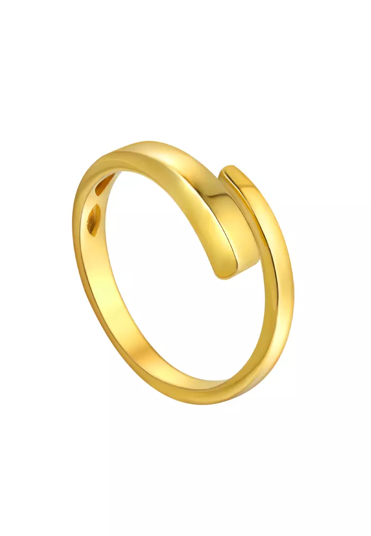 TOMEI TOMEI Anastasia Extended C-Shape Ring, Yellow Gold 916 2024 | Buy ...