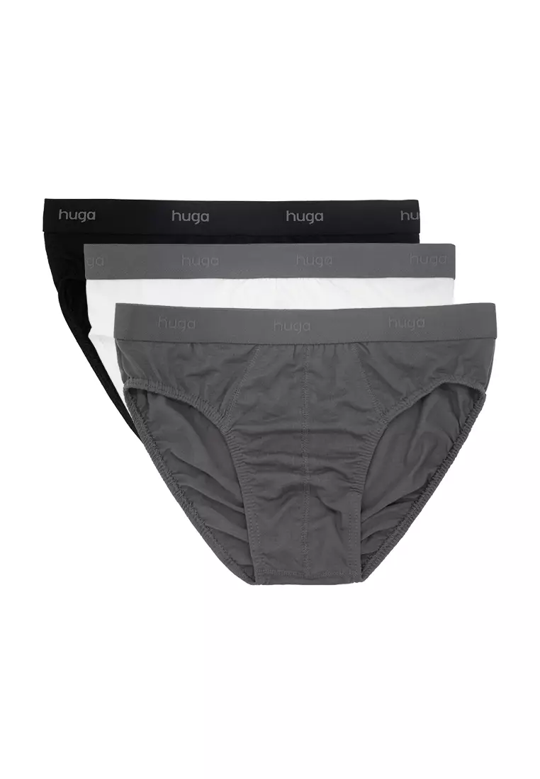 Buy Huga Mens 3 in 1 Pack Alpha Series Microfiber Seamless Boxer Briefs  2024 Online