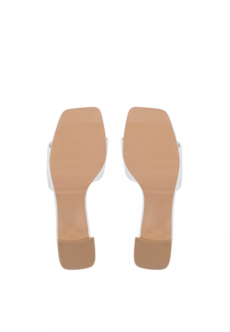 White CR Mabel Chunky Sandals