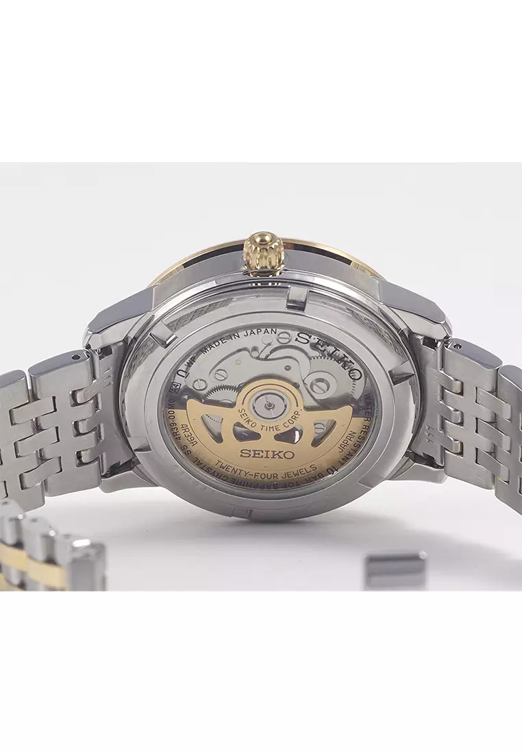Seiko Presage - Jam Tangan Automatic Pria - Silver Gold - Stainless Steel - SSA272J1