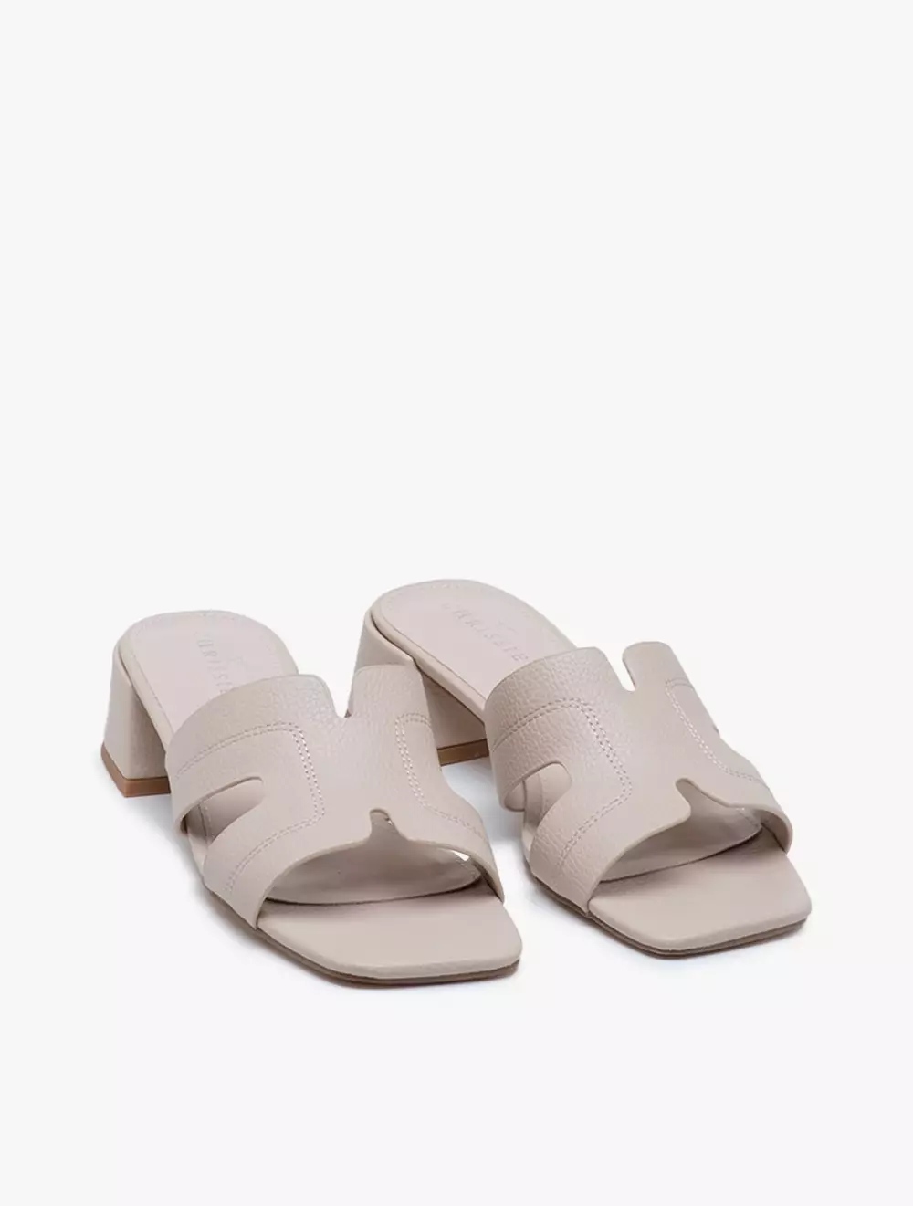 Payless Chrissie Womens Pal Block Heels - Beige_05