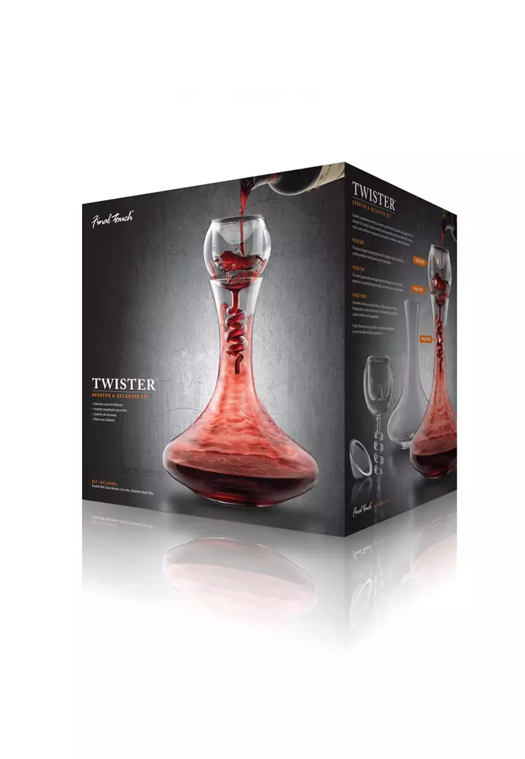 Final Touch Final Touch Twister Glass Aerator And Decanter Set 2023 Buy Final Touch Online