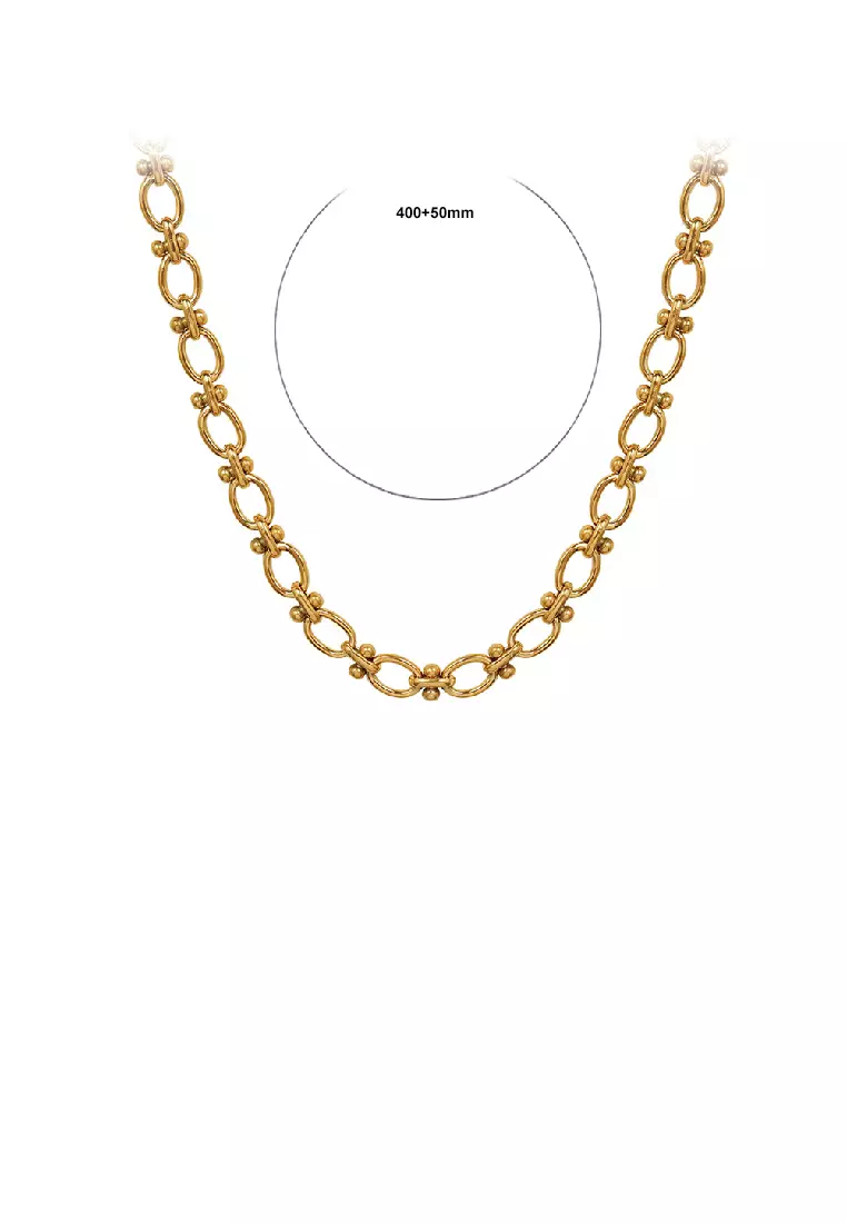 Buy Glamorousky Simple Personality Plated Gold 316L Stainless