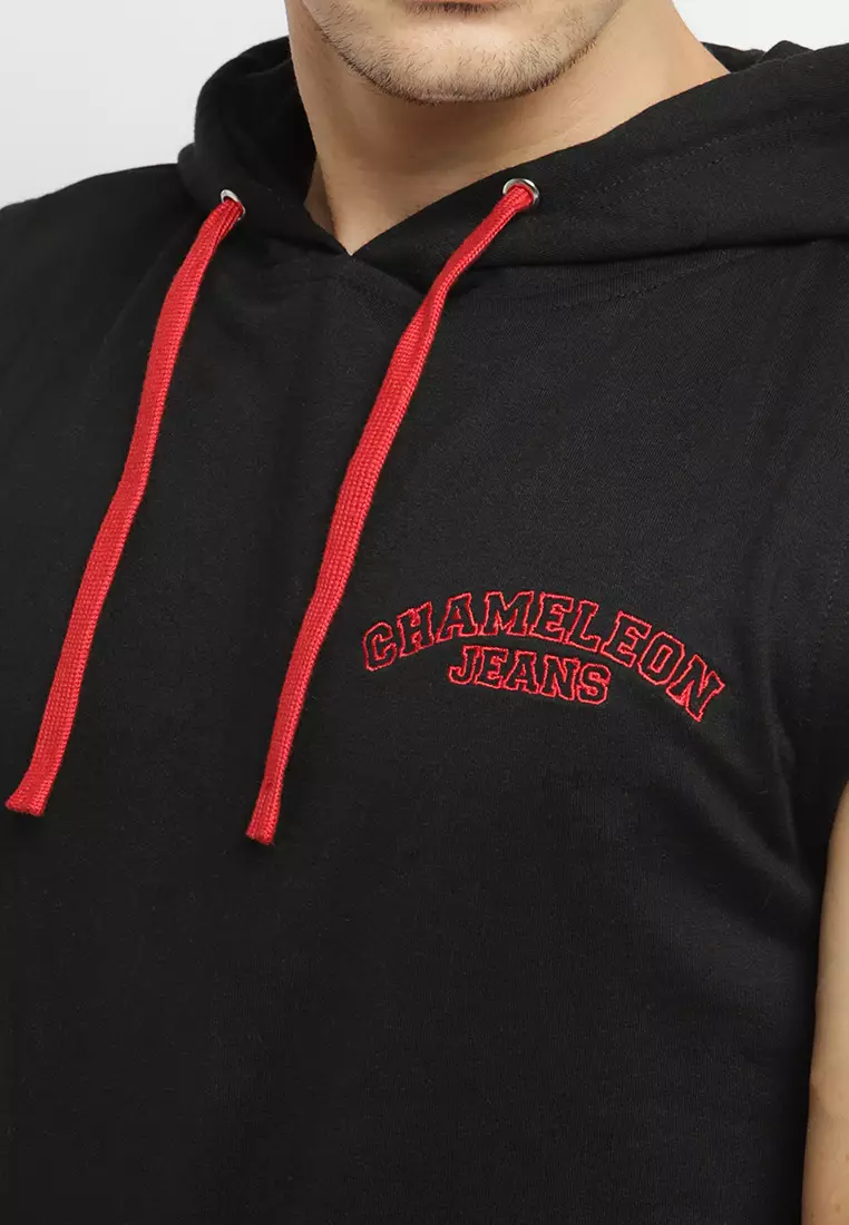 Chameleon Jaket Hoodie No Sleeve