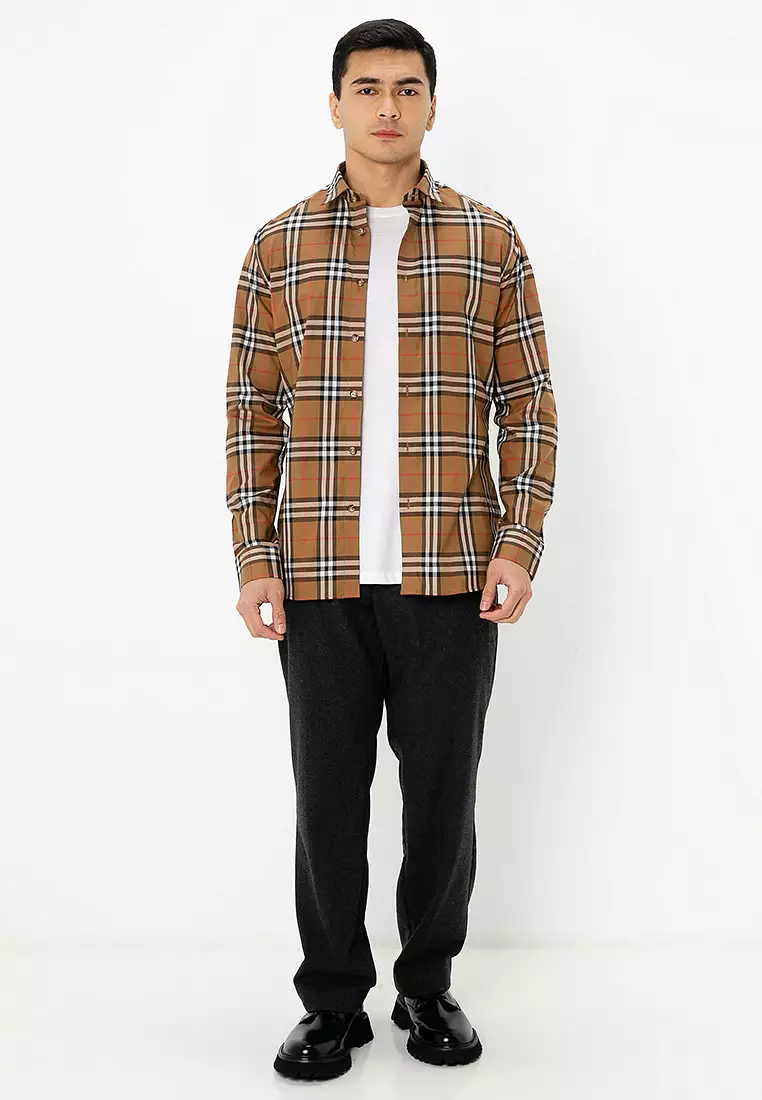 Burberry Shefford Check Long-Sleeve Shirt (nt) 2025 | Buy