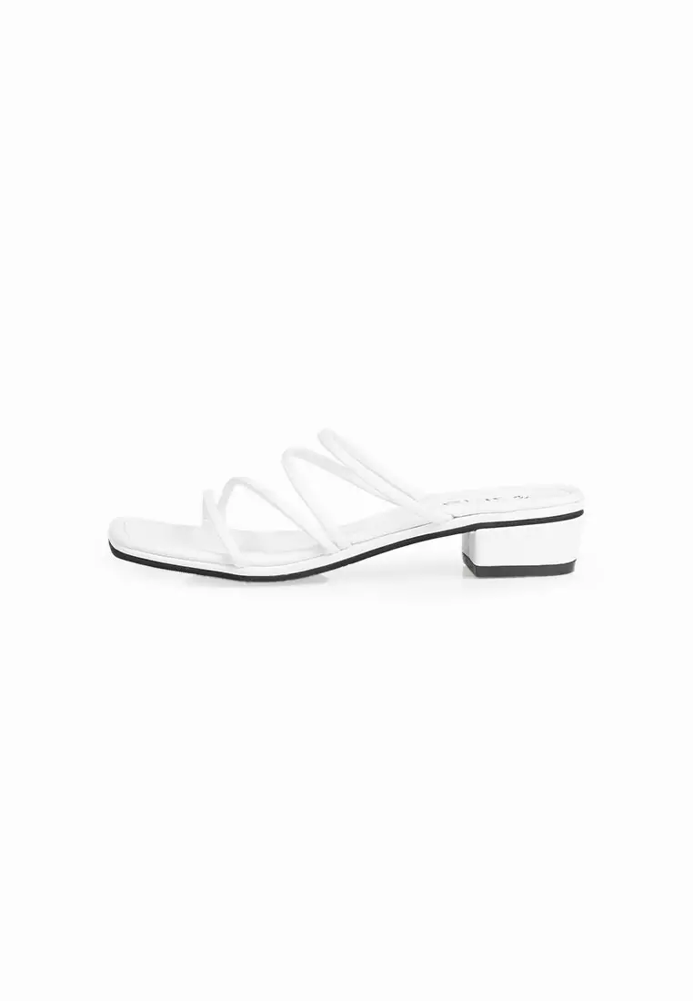 Seis Ayomi Sandal Wanita Heels 3 Cm-WHITE