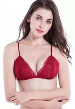 LYCKA LKS2058-LYCKA Lady Sexy Lace Bra-Red 2024, Buy LYCKA Online