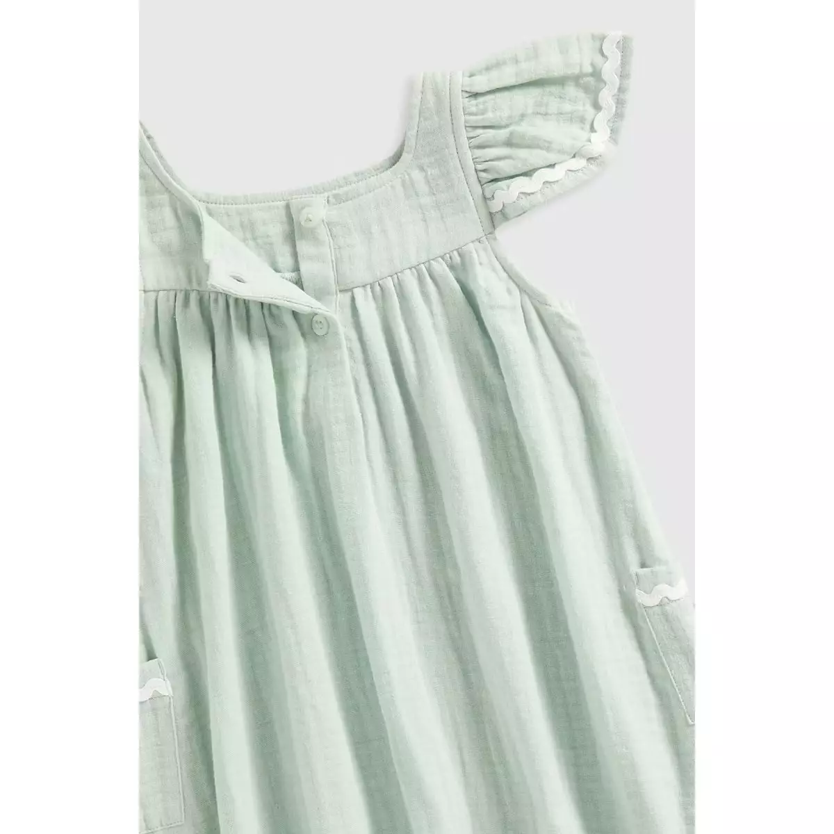 Mothercare Green Gauze Dress - Dress Anak Perempuan (Hijau)