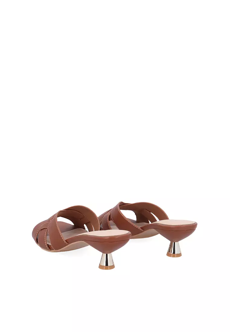 Camel Noelle Heeled Sandals