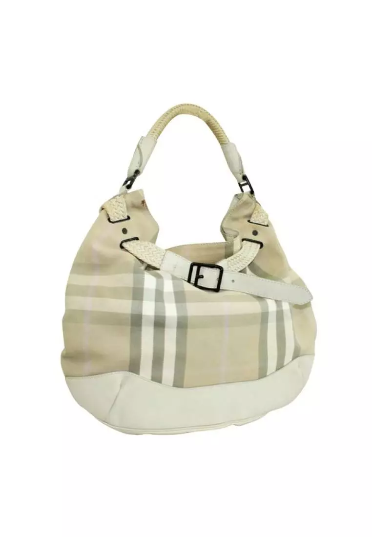 Burberry clearance hobo handbags