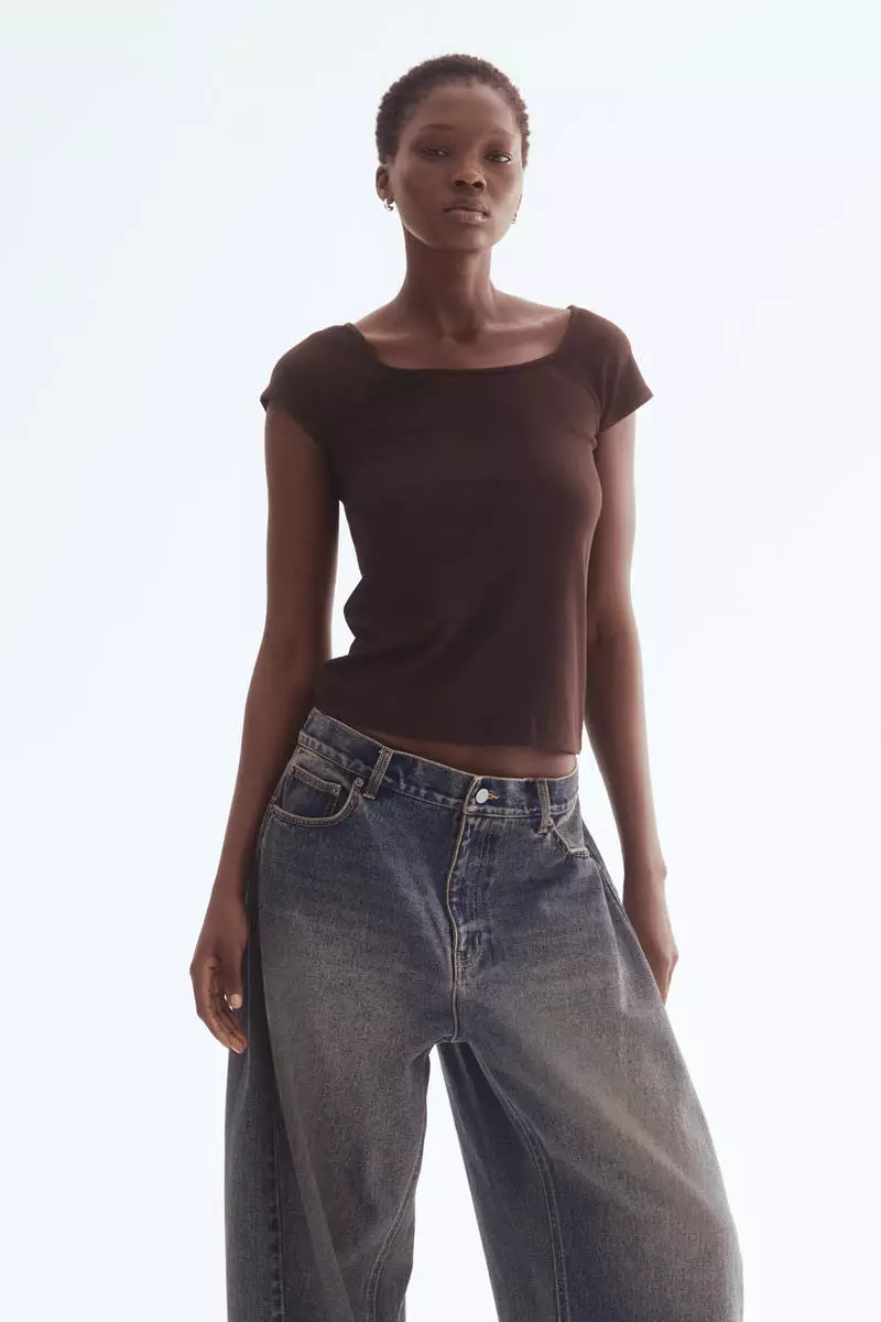 Buy H&M Ribbed top 2026 Online | ZALORA