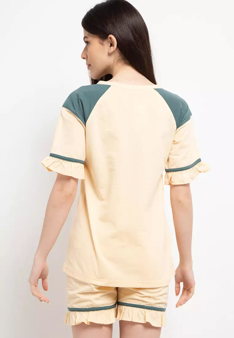 Pyjama Pijama Short Sleeve Short Pants Sleepwear