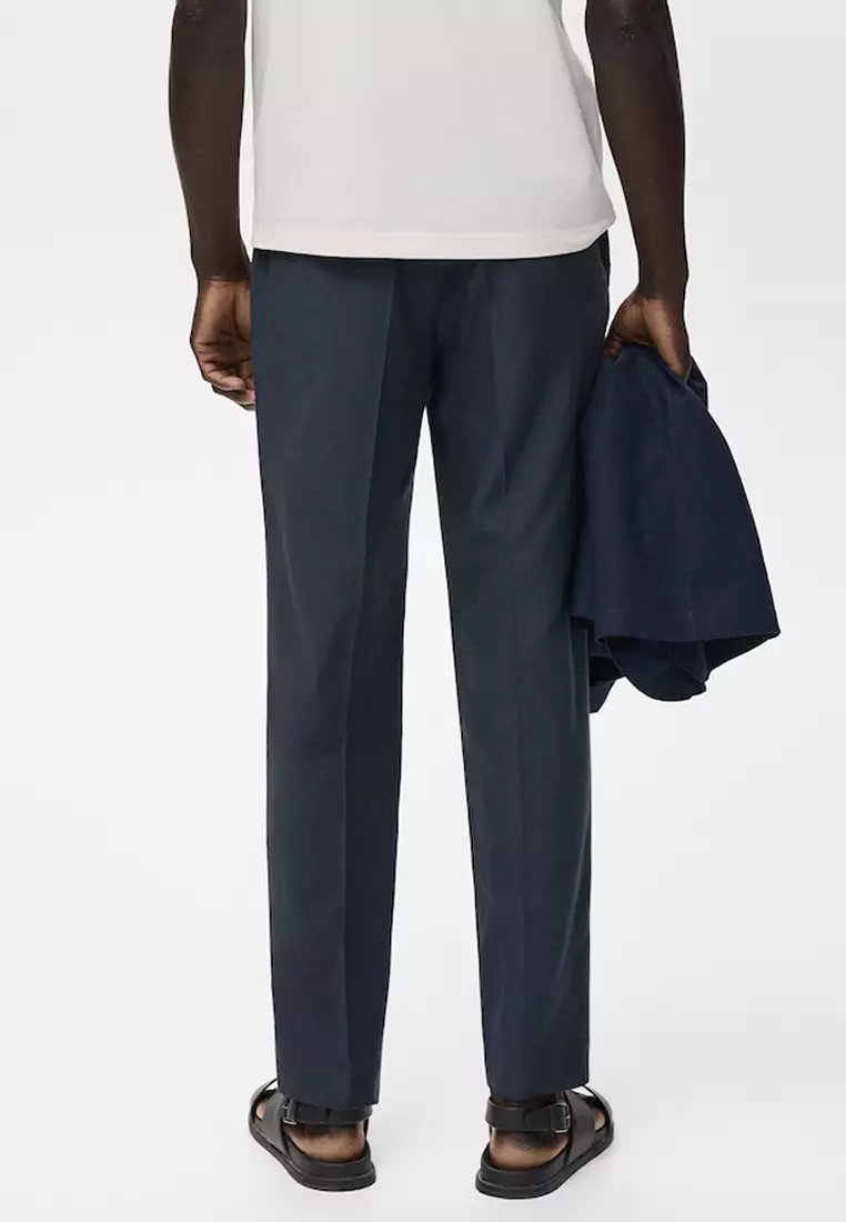 Tapered Crop Trousers