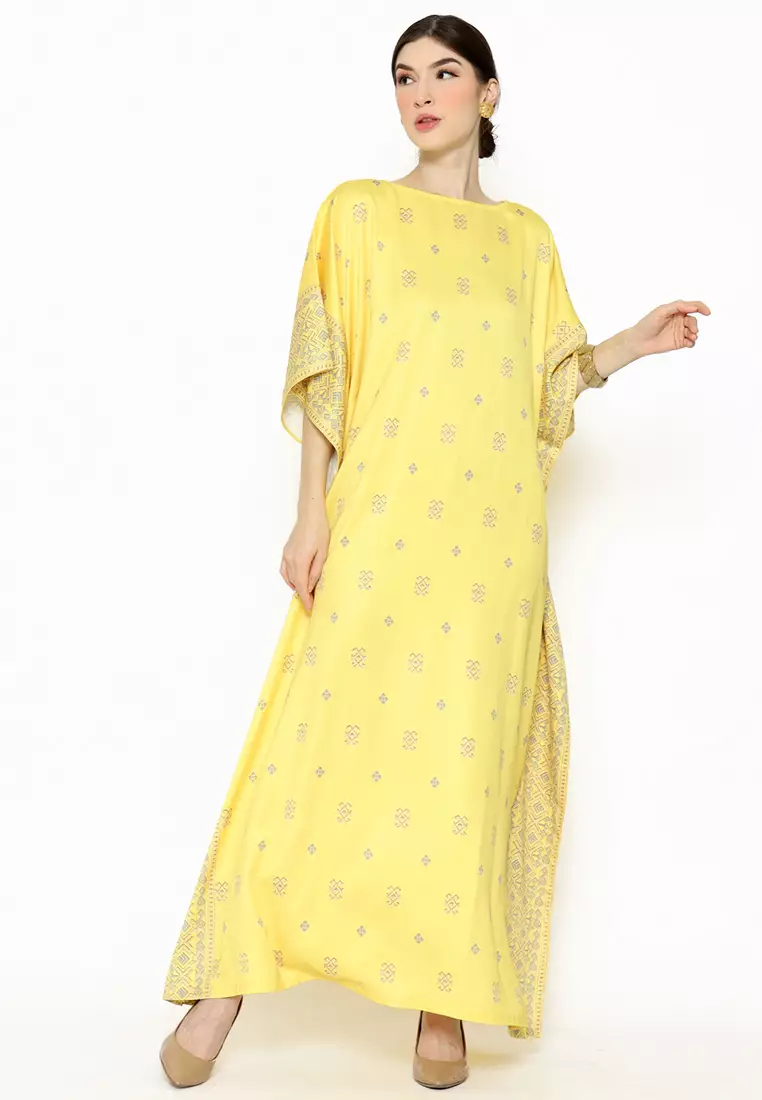 Kanzi Exclusive Short Sleeve Songket Kaftan