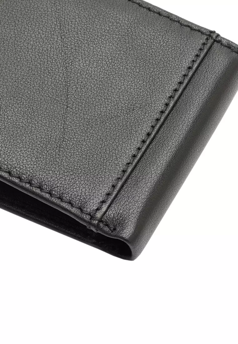 Men's RFID Blocking Bi Fold Wallet (Dompet Bi Fold Pria RFID Blocking Pria) - Hitam