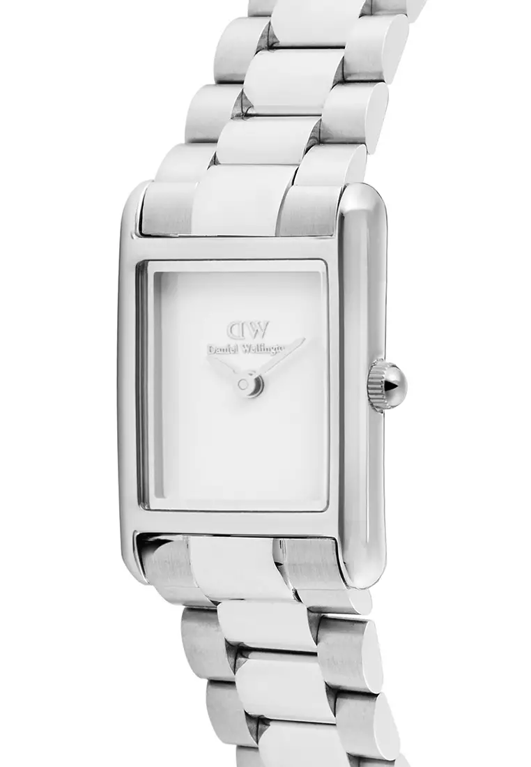 Bound Mini 3-Link White Silver - Women Watch stainless steel watch DW Official Authentic Original jam tanggan perempuan DW jam tangan