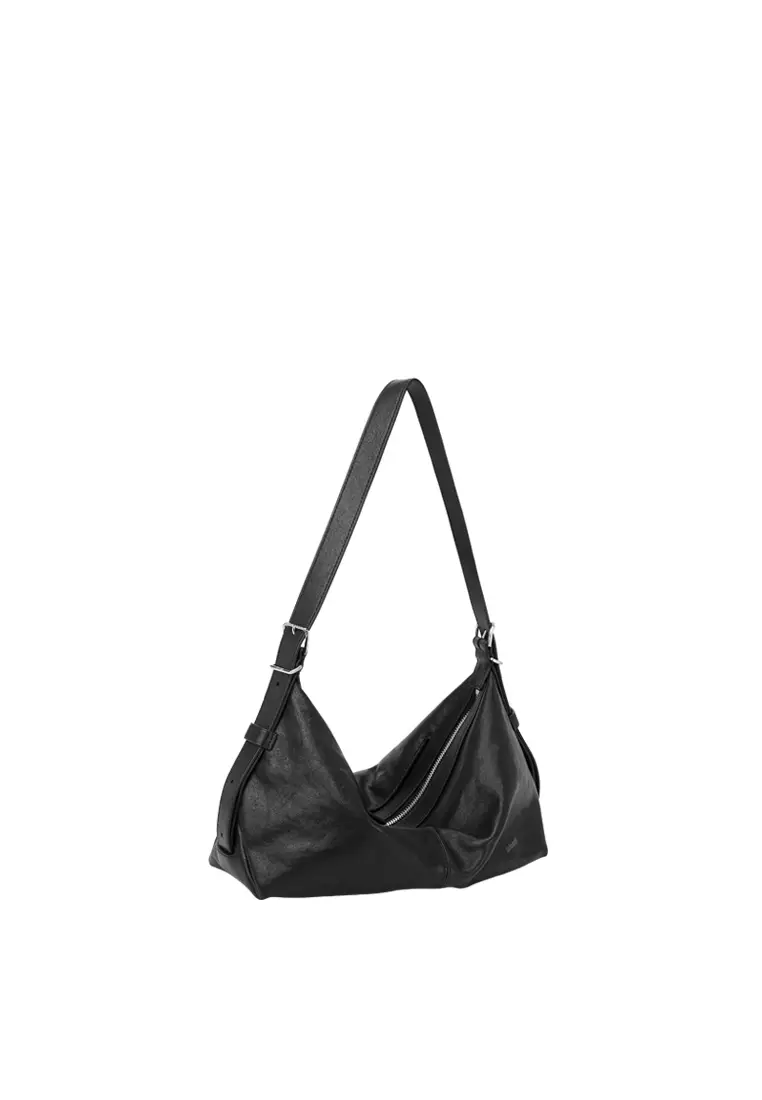 ALLEGRA Demi Hobo 單肩袋 - 黑色