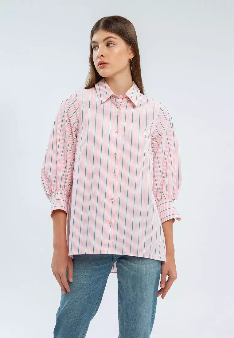 Minimal BB Sky Shirt Pink/Green