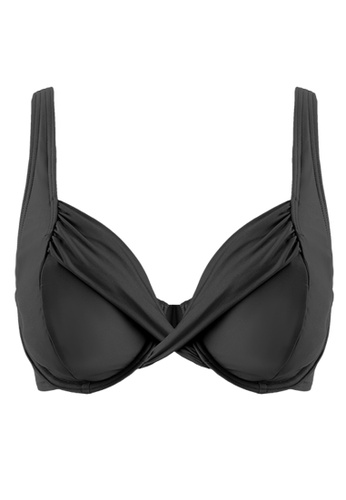 Sunseeker black Solids D Cup Underwire Bikini Top 1D551USF4396ECGS_1