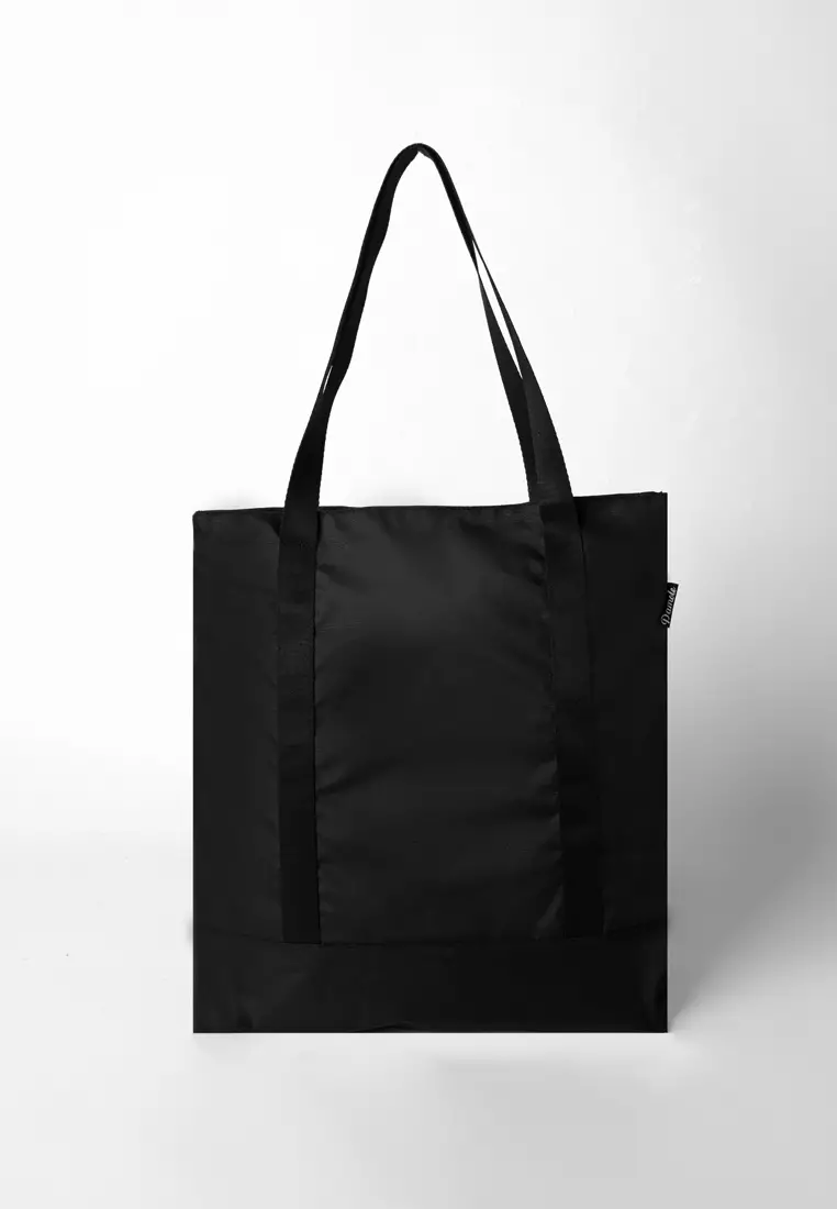 Pamole Totebag Tas Wanita Pria Penutup Resleting - Reta Series - Hitam