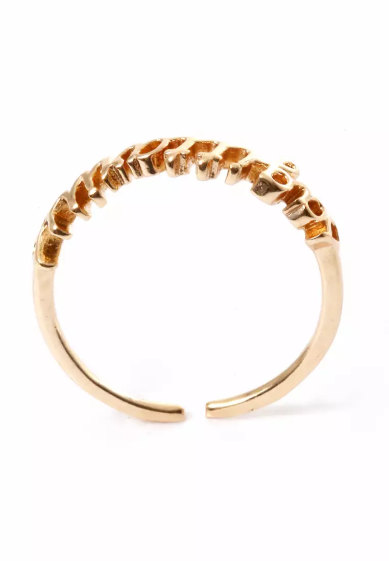 Ring Casual Rasi Bintang Perhiasan Aksesoris Fashion Wanita Gold - Sagitarius