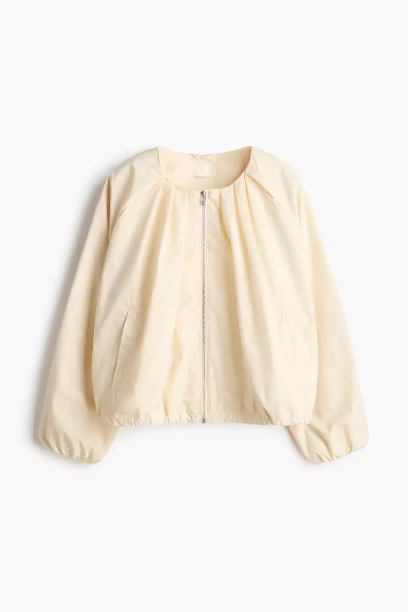 Pleat-detail jacket