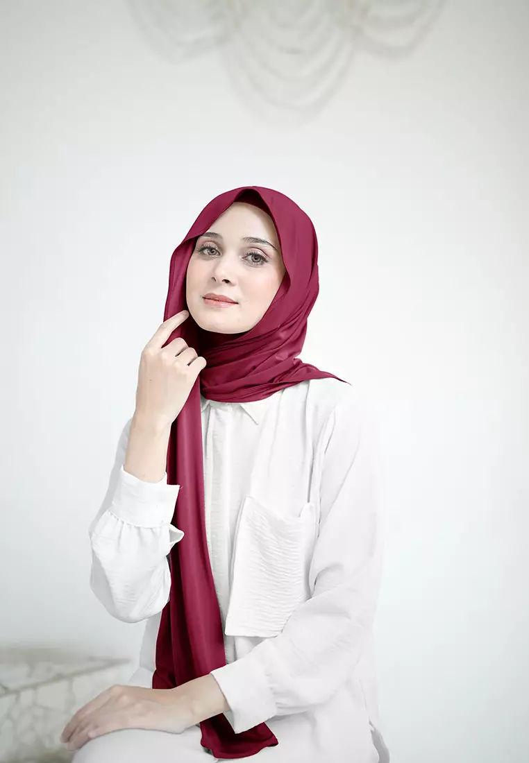 Cotton Bee - Pashmina Instan Freeya Curve Leher Jersey 