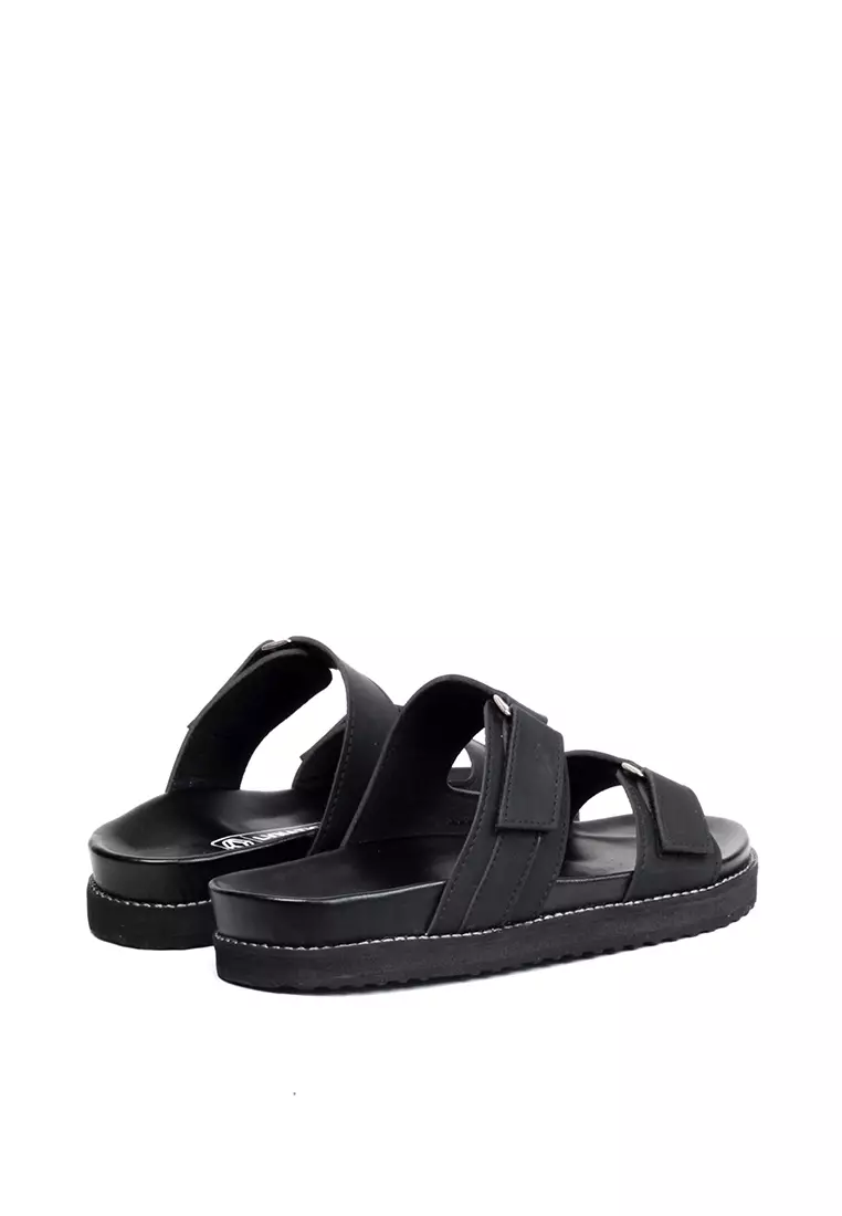 Lvnatica Abel Full Black Slide Sandals