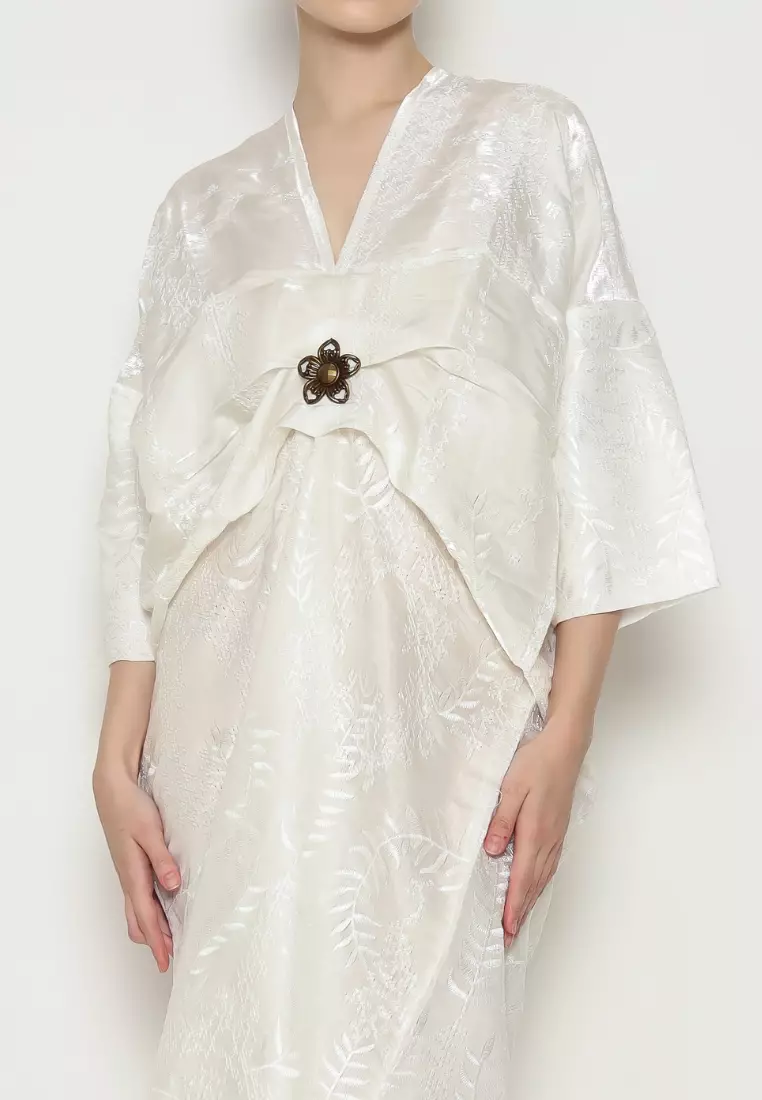 Rinjanie Batik x Senorita - Kaftan Slim Bordir Katun Series - Embroidery Kaftan - Kaftan Raya - Kaftan Katun Bordir - Dress Wanita Kaftan - KSUP - PT