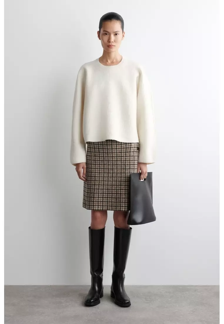 BOILED-WOOL CREW-NECK JUMPER