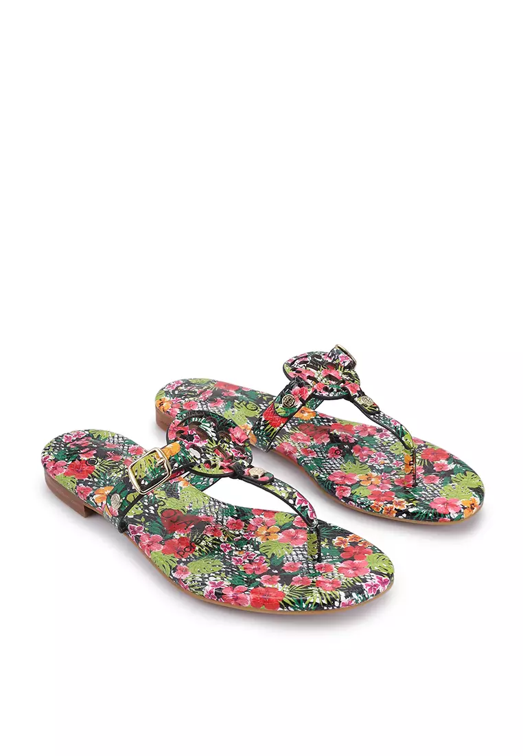 Discount on HOPE ROSA  shoes - SKU: Hope Rosa Moonraker Multicolor Floral Pattern Leather Sandals