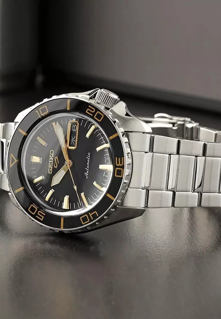 SNXS Men Automatic Diver Watch SRPK99K1 Silver Stainless Steel Strap